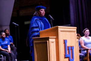 Dr Ruth Ray Jackson speaks at the 2023 Opening Convocation